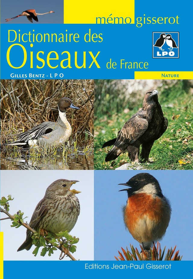 Mémo - Dictionnaire des oiseaux de France - Gilles Bentz - GISSEROT